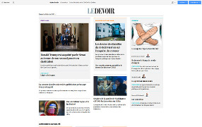 Site web de Le Devoir.